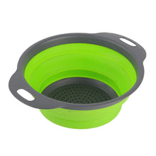 Load image into Gallery viewer, Collapsible Kitchen Silicone Colander Strainer Bowl Kitchen Storage Baskets Living and Home