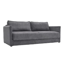 Load image into Gallery viewer, Grey 3-Seater Sleeper Sofa Bed polyester/corduroy Living and Home