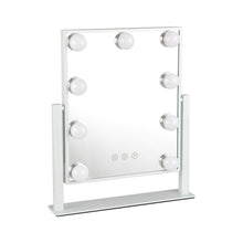 Load image into Gallery viewer, Livingandhome Hollywood Vanity Mirror with 9 LED Bulbs, 3 Colour Lighting Modes