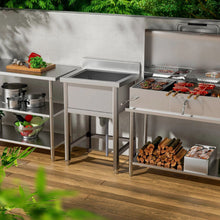 Load image into Gallery viewer, Commercial Kitchen Sink Stainless Steel Wash Basin Kitchen Sinks Living and Home