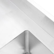 Load image into Gallery viewer, Commercial Kitchen Sink Single Bowl Stainless Steel with Left Drainboard