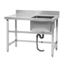 Load image into Gallery viewer, Commercial Catering Sink Stainless Steel Kitchen Sink 110cm Kitchen Sink Living and Home