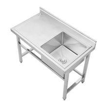 Load image into Gallery viewer, Commercial Catering Sink Stainless Steel Kitchen Sink 110cm Kitchen Sink Living and Home