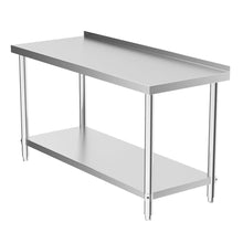 Load image into Gallery viewer, 2 Tiers Commercial Kitchen Prep Table Stainless Steel Work Table Commercial Work Tables Living and Home