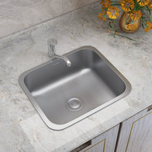 Load image into Gallery viewer, Inset Single Bowl Sink Stainless Steel Kitchen Sink Kitchen Sink Living and Home