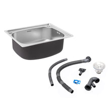 Load image into Gallery viewer, Stainless Steel Kitchen Sink Single Bowl Catering Sink Kitchen Sinks Living and Home