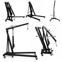 Load image into Gallery viewer, Portable Hydraulic Engine Crane 2 Ton 4400lb Folding Hoist with Hooks Living and Home