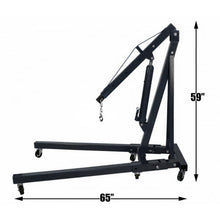 Load image into Gallery viewer, Portable Hydraulic Engine Crane 2 Ton 4400lb Folding Hoist with Hooks Living and Home