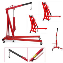 Load image into Gallery viewer, Portable Hydraulic Engine Crane 2 Ton 4400lb Folding Hoist with Hooks Living and Home