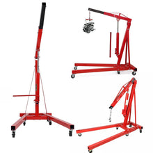 Load image into Gallery viewer, Portable Hydraulic Engine Crane 2 Ton 4400lb Folding Hoist with Hooks Living and Home