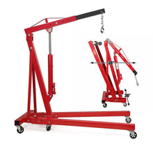 Load image into Gallery viewer, Portable Hydraulic Engine Crane 2 Ton 4400lb Folding Hoist with Hooks Living and Home