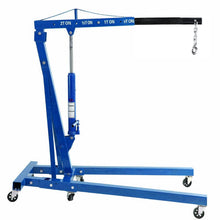 Load image into Gallery viewer, Portable Hydraulic Engine Crane 2 Ton 4400lb Folding Hoist with Hooks Living and Home