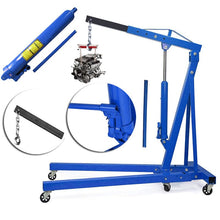 Load image into Gallery viewer, Portable Hydraulic Engine Crane 2 Ton 4400lb Folding Hoist with Hooks Living and Home