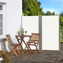 Load image into Gallery viewer, Retractable Double Side Awning - White Water Resistant Patio Awnings Living and Home W 600 x H 160 cm