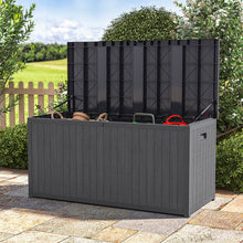 Load image into Gallery viewer, Outdoor Grey Storage Deck Box - Large Size Garden Storages & Greenhouses Living and Home