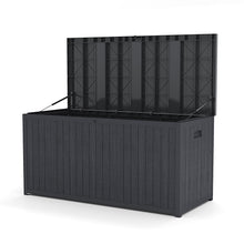 Load image into Gallery viewer, Outdoor Grey Storage Deck Box - Large Size Garden Storages & Greenhouses Living and Home