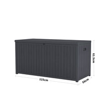 Load image into Gallery viewer, Outdoor Grey Storage Deck Box - Large Size Garden Storages & Greenhouses Living and Home