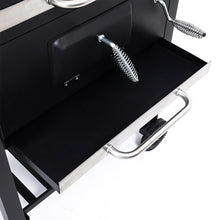 Load image into Gallery viewer, Charcoal BBQ Grill Barrel with Side Table Garden BBQ Grill Living and Home