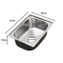Load image into Gallery viewer, Stainless Steel Kitchen Sink Single Bowl Catering Living and Home