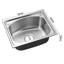 Load image into Gallery viewer, Stainless Steel Kitchen Sink Single Bowl Catering Living and Home