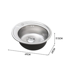 Load image into Gallery viewer, Stainless Steel Kitchen Sink Single Bowl Catering Living and Home
