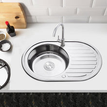 Load image into Gallery viewer, Large Inset Stainless Steel Kitchen Sink Living and Home
