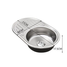 Load image into Gallery viewer, Large Inset Stainless Steel Kitchen Sink Living and Home