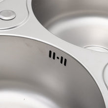 Load image into Gallery viewer, Double Bowl Kitchen Sink 0.6mm Stainless Steel Catering Sink Kitchen Sinks Living and Home