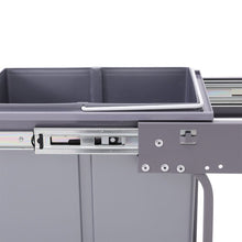 Load image into Gallery viewer, 30/40L Grey Pull Out Recycling Waste Bin for Kitchen Kitchen Waste Bins Living and Home