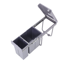 Load image into Gallery viewer, 30/40L Grey Pull Out Recycling Waste Bin for Kitchen Kitchen Waste Bins Living and Home