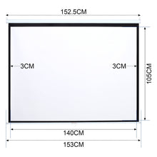 Load image into Gallery viewer, Manual Pull Down Retractable Projector Screen 4:3 Projector Screens Living and Home