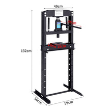 Load image into Gallery viewer, 12 Ton Workshop Press Floor Standing Hydraulic H-Frame DIY Tools Living and Home
