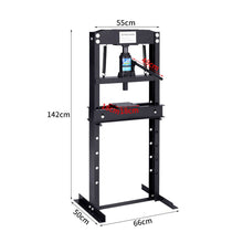 Load image into Gallery viewer, 12 Ton Workshop Press Floor Standing Hydraulic H-Frame DIY Tools Living and Home