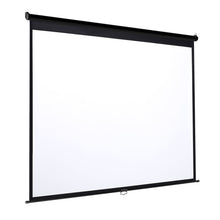Load image into Gallery viewer, 4:3 Projector Screen with Manual Pull Down for Home Theater Projector Screens Living and Home