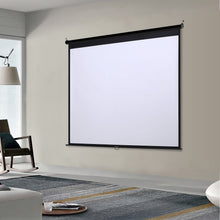 Load image into Gallery viewer, 4:3 Projector Screen with Manual Pull Down for Home Theater Projector Screens Living and Home 181cm W x 136cm H