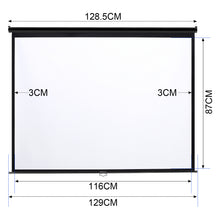 Load image into Gallery viewer, Projector Screen with Manual Pull Down for Home Theater