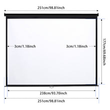 Load image into Gallery viewer, Projector Screen with Manual Pull Down for Home Theater