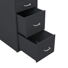 Load image into Gallery viewer, 3/4/6/8Drawers Office Filing Cabinet Metal White Chest Storage Unit Wheels Cabinets Living and Home