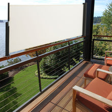 Load image into Gallery viewer, Side Awning Retractable Outdoor Privacy Screen for Garden Balcony Terrace Awnings Living and Home