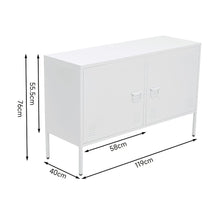 Load image into Gallery viewer, Modern Lateral File Cabinet with 2 Doors Living and Home