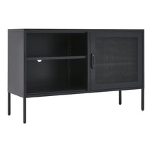 Load image into Gallery viewer, 119cm Wide Freestanding Steel File Filing Cabinet with Open Shelves TV Stands Living and Home