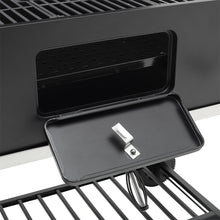 Load image into Gallery viewer, Barrel Charcoal Grill Wide 160cm with Side Shelves Garden BBQ Grill Living and Home