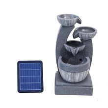 Load image into Gallery viewer, Water Fountain Rockery Decoration Solar Powered for Outdoor Decoration Fountains Living and Home