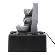 Load image into Gallery viewer, LED Light Cascade Tabletop Fountain Relaxing Water Feature for Relaxation and Meditation Soothing Waterfall Design Fountains Living and Home
