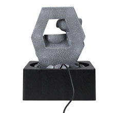 Load image into Gallery viewer, LED Light Cascade Tabletop Fountain Relaxing Water Feature for Relaxation and Meditation Soothing Waterfall Design Fountains Living and Home