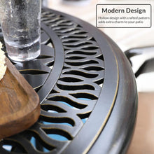 Load image into Gallery viewer, Garden Bistro Table Round Hollow Table with Parasol Hole Garden Dining Tables Living and Home