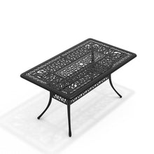 Load image into Gallery viewer, 150cm Garden Dining Table Hollow Cast Aluminum Table Garden Dining Tables Living and Home
