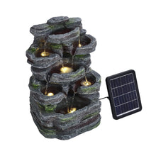 Load image into Gallery viewer, Faux Rock Garden Fountain with Lights Fountains Living and Home