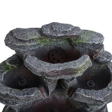 Load image into Gallery viewer, Faux Rock Garden Fountain with Lights Fountains Living and Home
