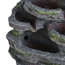 Load image into Gallery viewer, Faux Rock Garden Fountain with Lights Fountains Living and Home